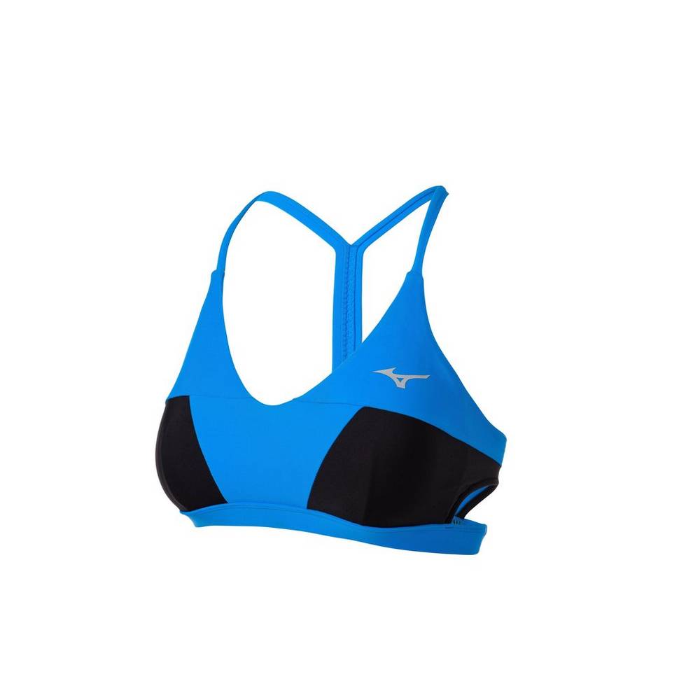Damske Športová Podprsenka Mizuno April Ross Vantage Thin Strap Volejbalove Modre/Čierne Vypredaj SH